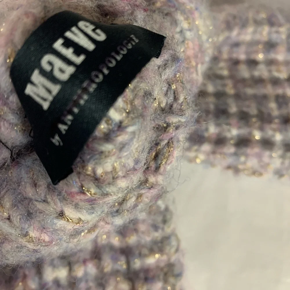 Anthropologie Maeve mittens purple shimmer new without tags